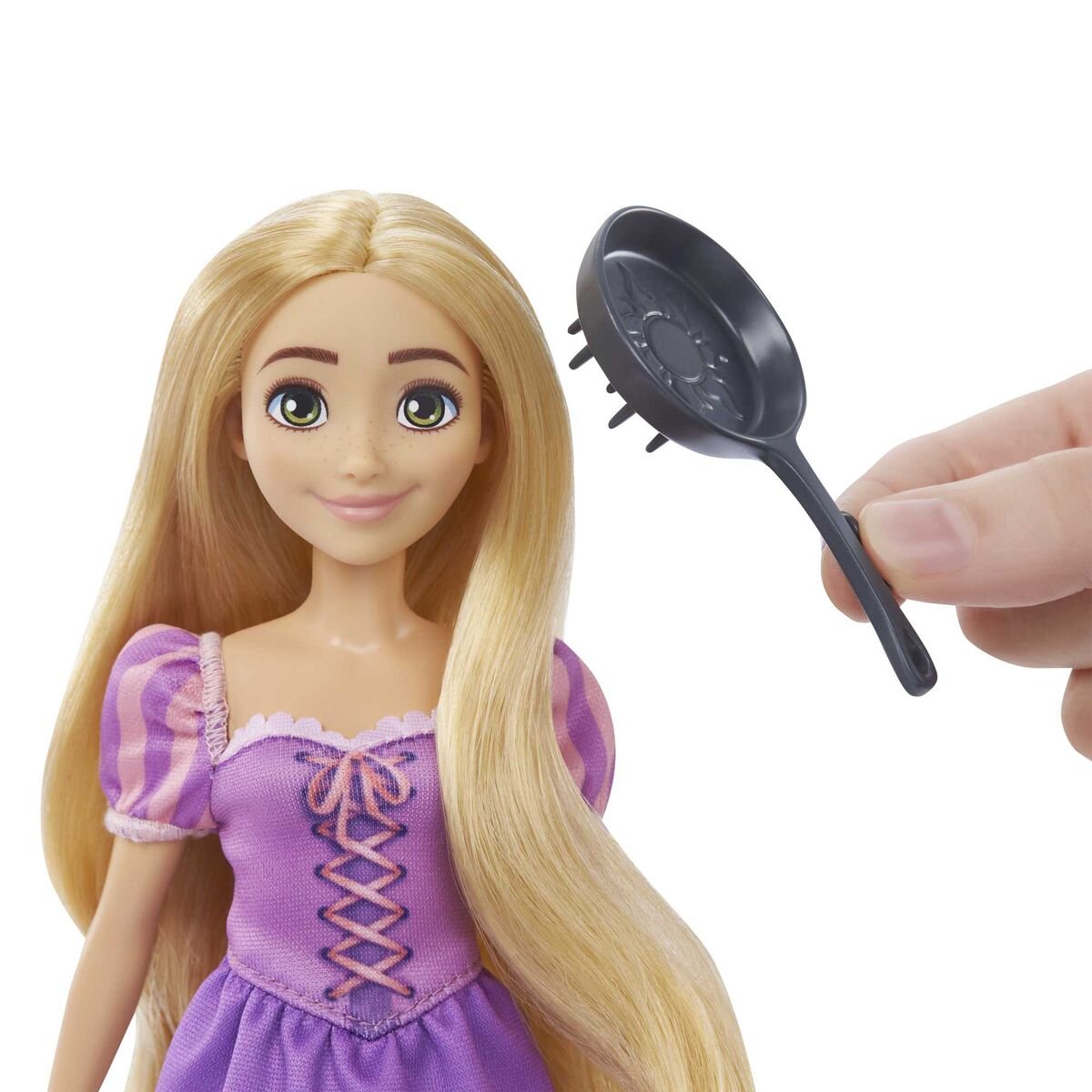 Mattel Disney Princess Rapunzel & Maximus Spielfiguren mit Bratpfannenbürste