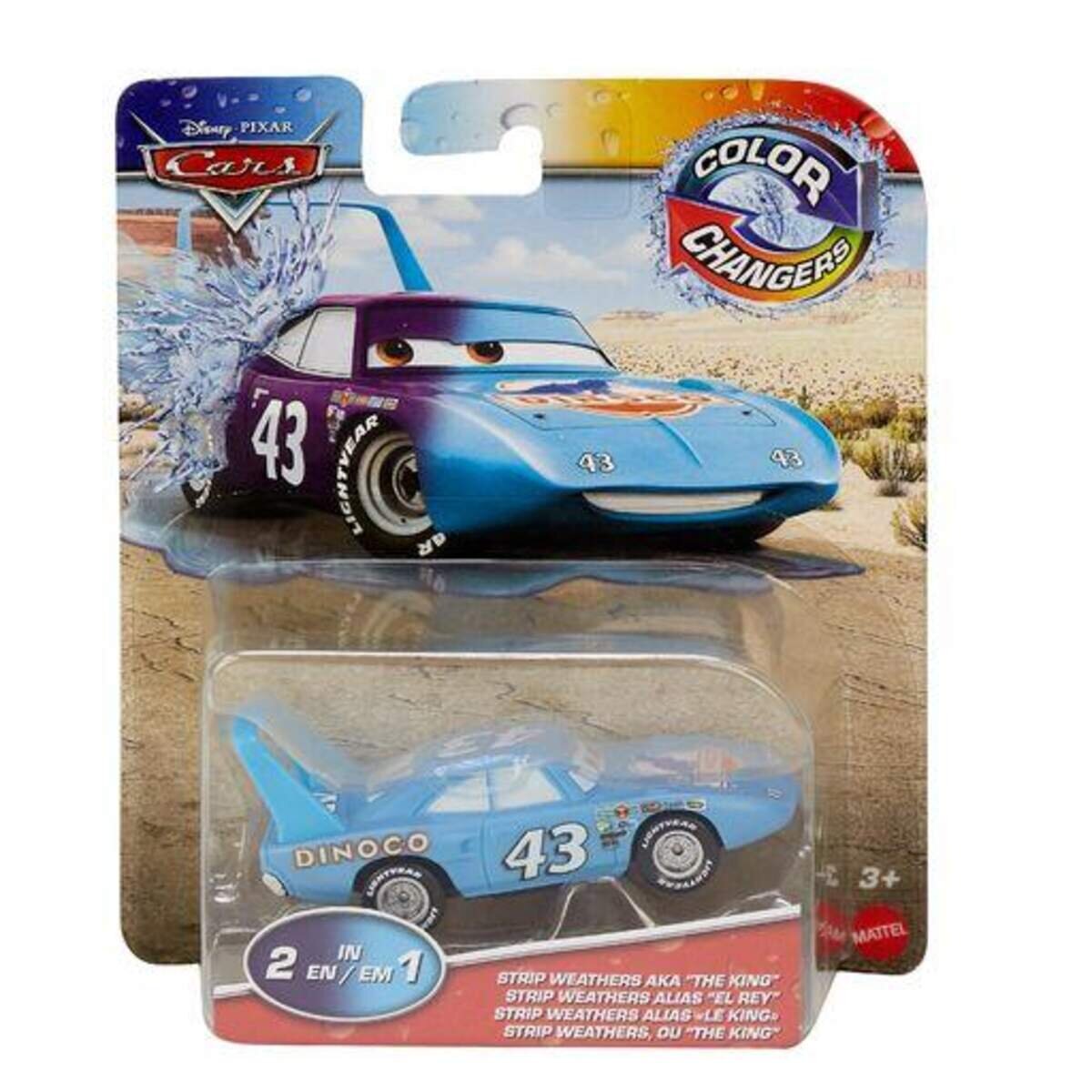 Mattel DisneyPixar Cars Farbwechsel Fahrzeug, 1 Stück, 8-fach sortiert