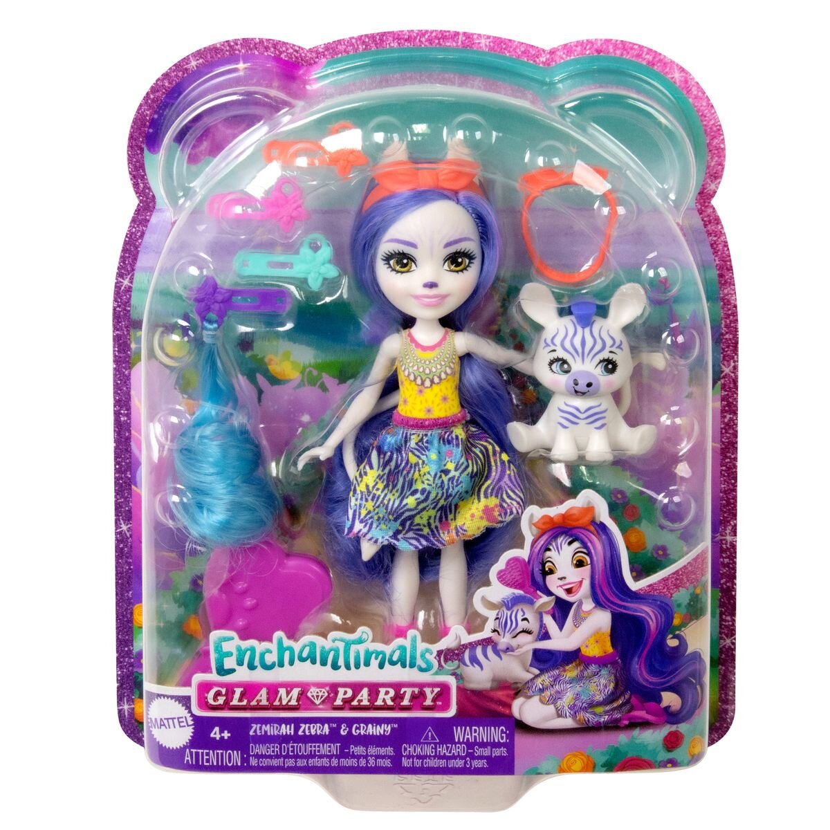 Mattel Enchantimals Zebra Deluxe Doll