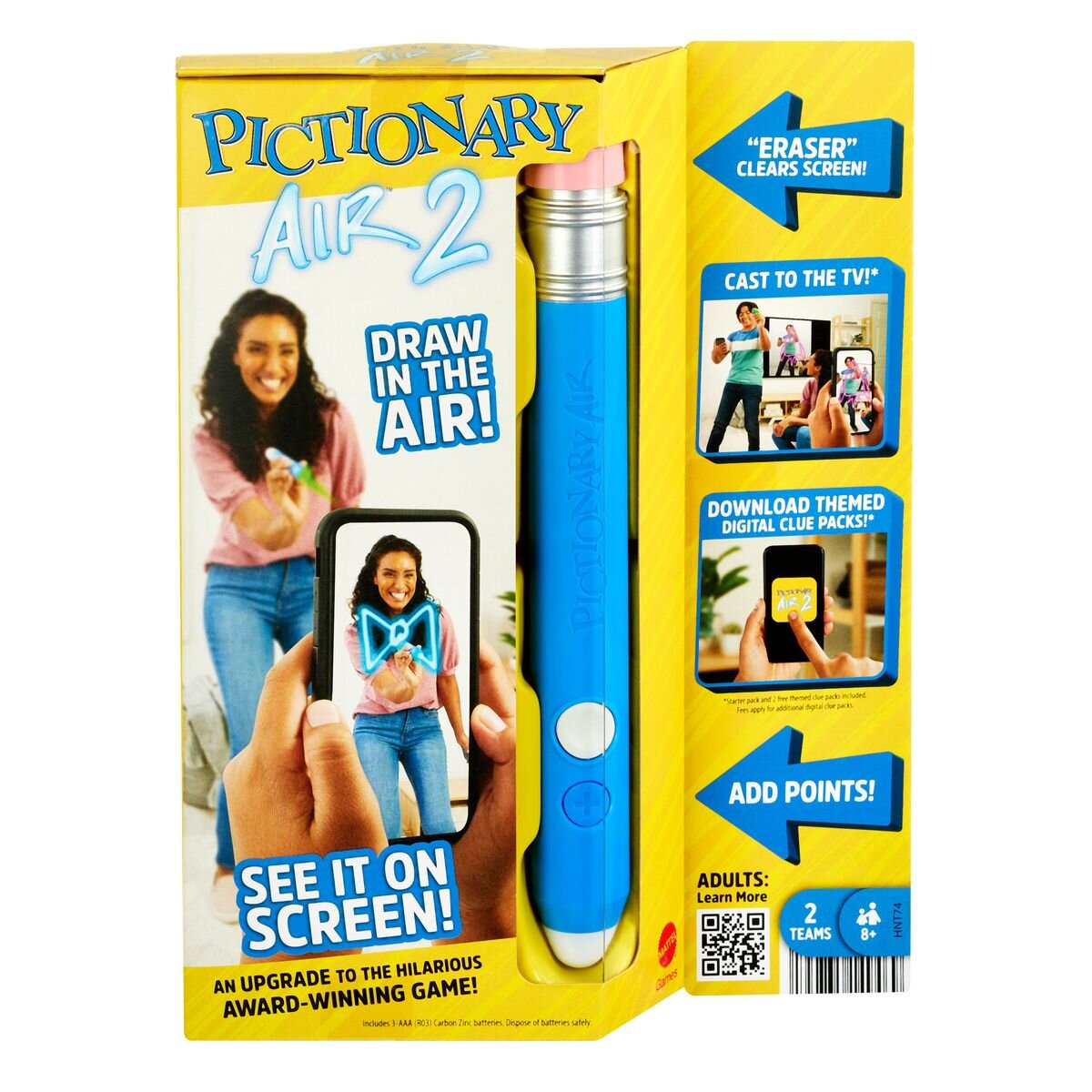 Mattel Games Pictionary Air 2, Familienspiel, Scharade