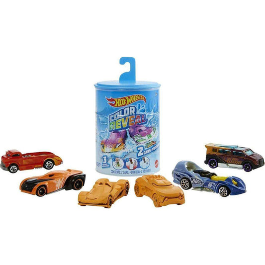 Mattel Hot Wheels Color Reveal Die-Cast 2er-Pack, Farbwechsel, 1 Packung, sortiert