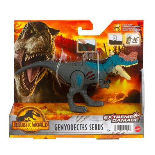 Mattel Jurassic World Extreme Damage Feature Dino, 1 Stück, 7-fach sortiert