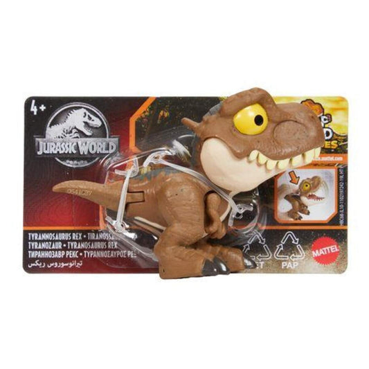 Mattel Jurassic World Schnapp-Dinos, Sammelfiguren mit Schnappfunktion, 1 Stück, 8-fach sortiert