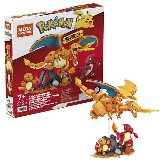 Mattel MEGA Pokemon Glumanda Evolution Set