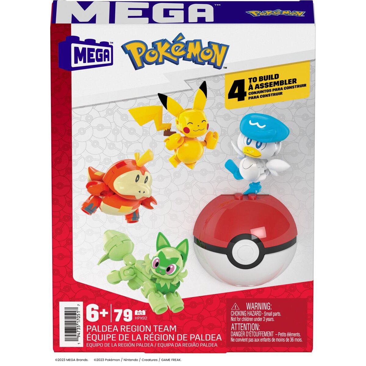 Mattel MEGA Pokémon Paldea Region Team