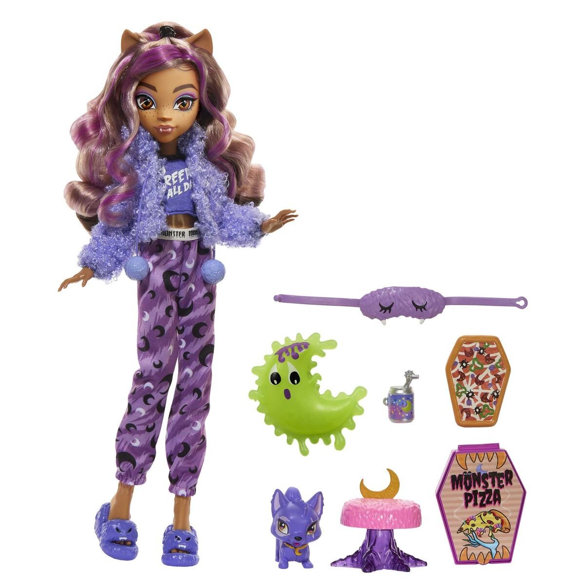 Mattel Monster High Schaurig schöne Pyjamaparty Clawdeen Wolf