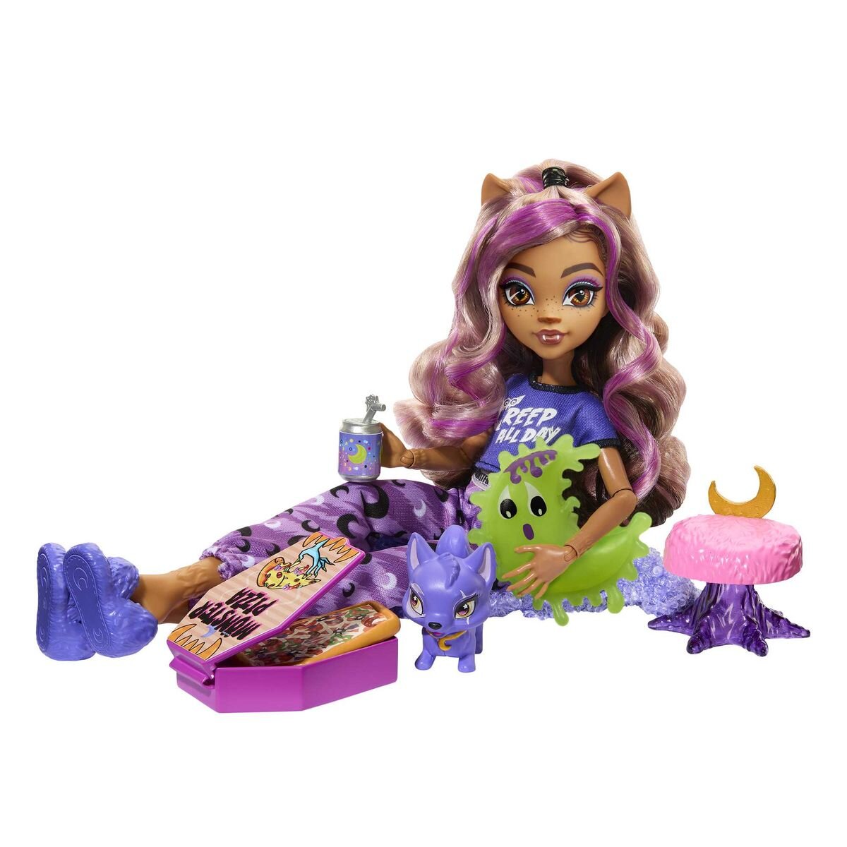 Mattel Monster High Schaurig schöne Pyjamaparty Clawdeen Wolf