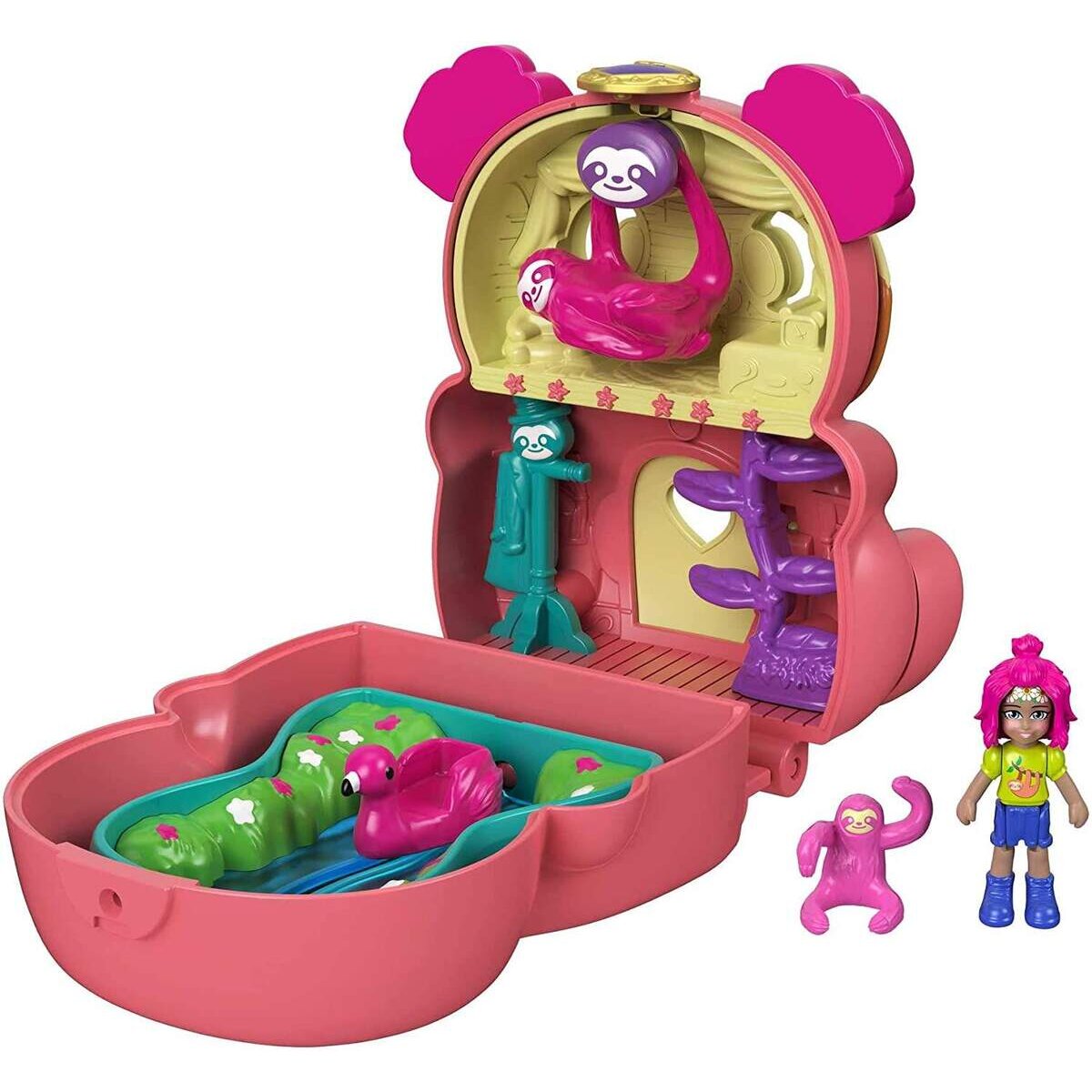 Mattel Polly Pocket Drehspaß-Schatulle Faultier