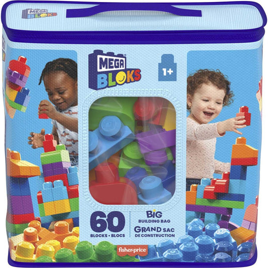 Mega Bloks Bausteinebeutel Medium Grundfarben, 60 Teile