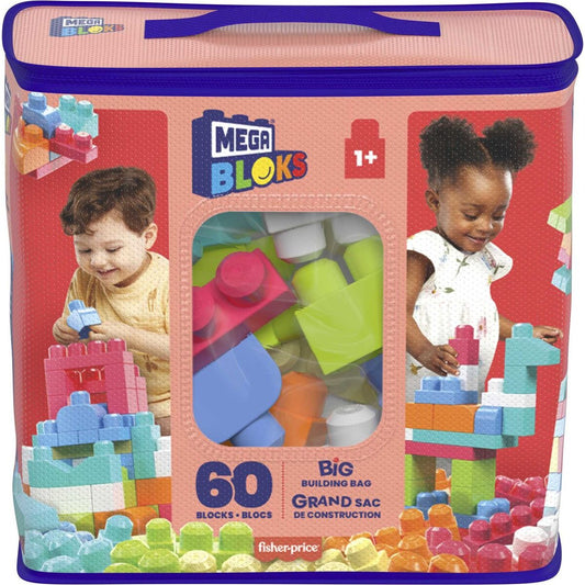 Mega Bloks Bausteinebeutel Medium pink, 60 Teile