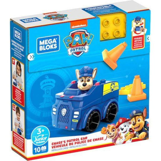 Mega Bloks PAW Patrol Chases Streifenwagen HDJ33, Bauspielzeug für Kleinkinder