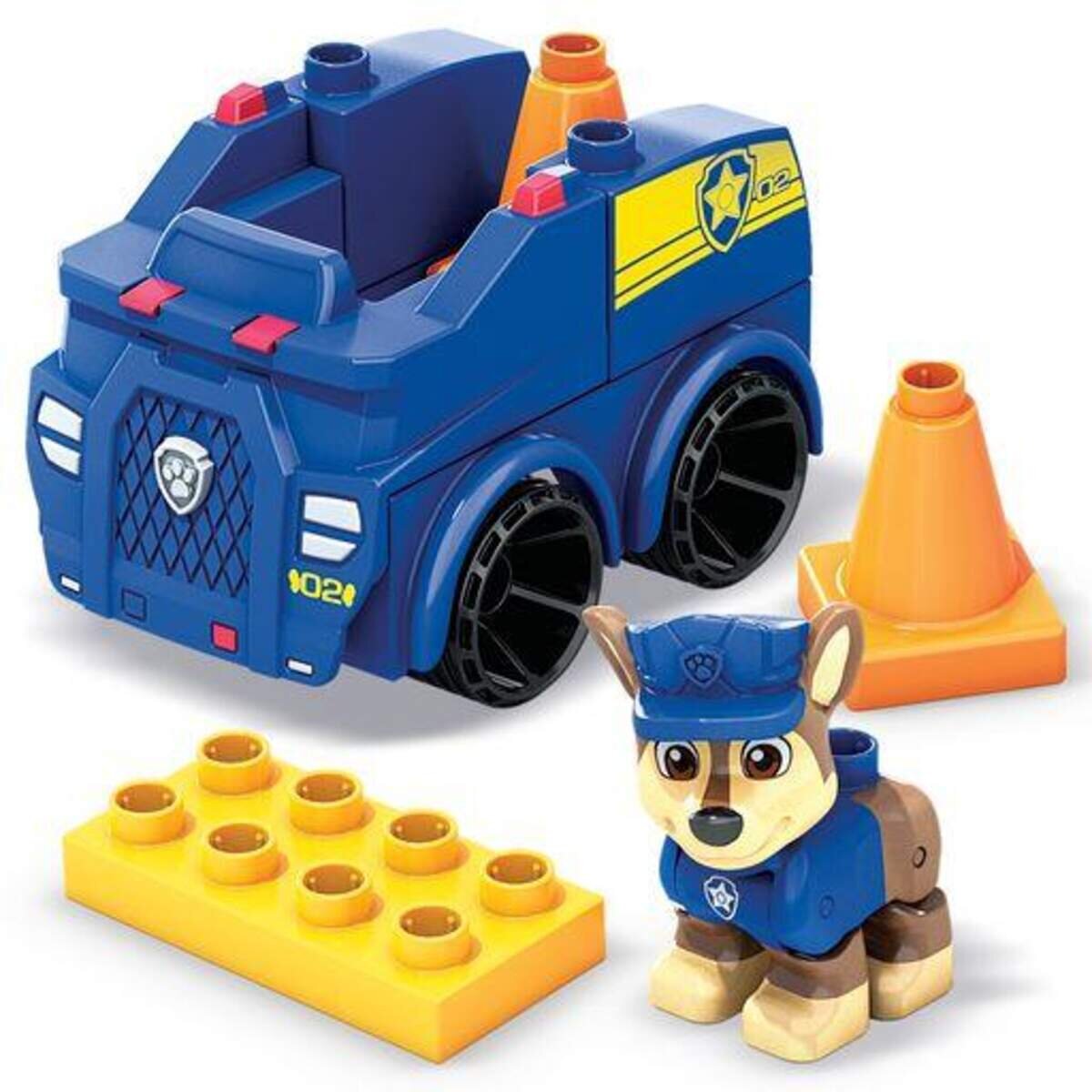 Mega Bloks PAW Patrol Chases Streifenwagen HDJ33, Bauspielzeug für Kleinkinder