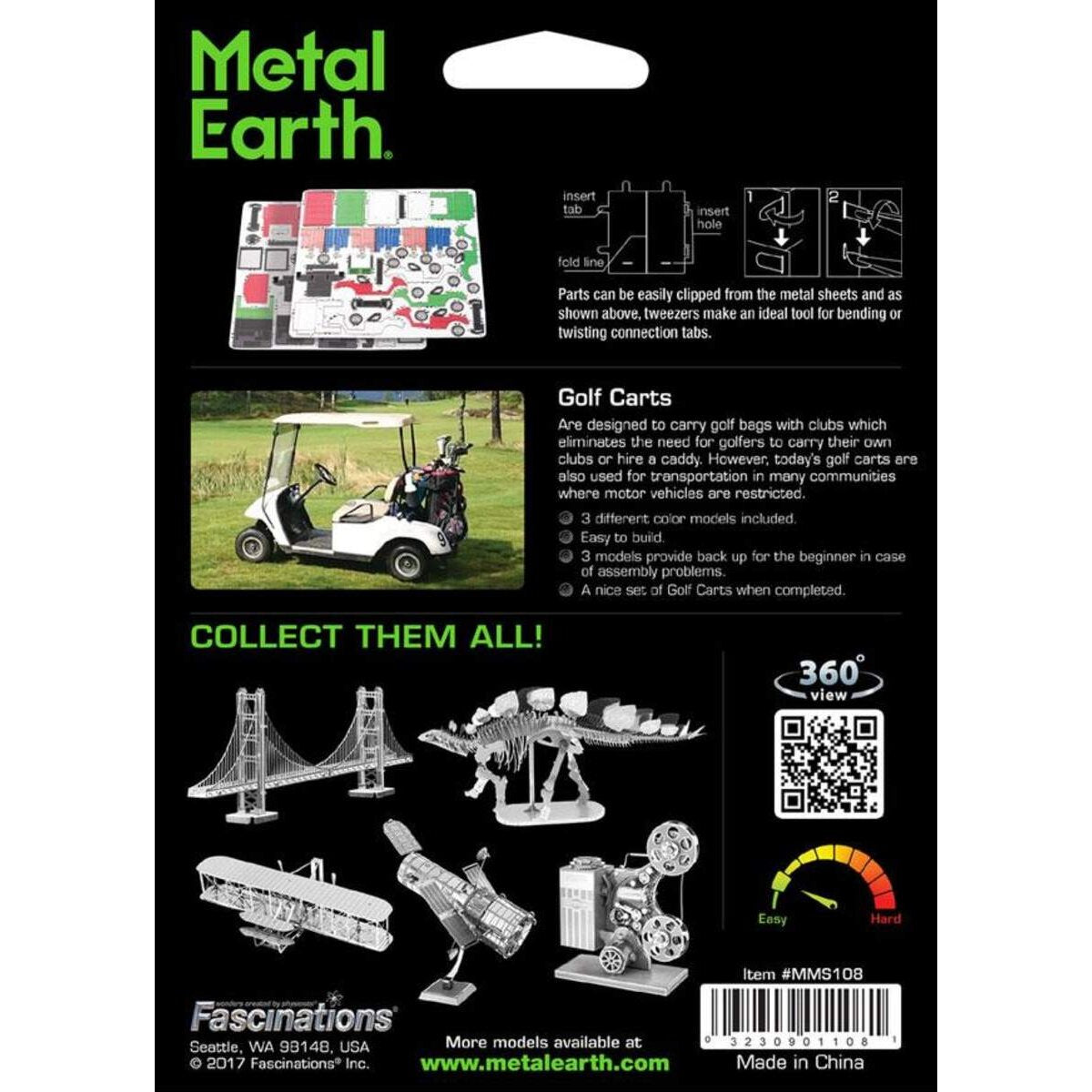 Metal Earth: Golf Cart Set