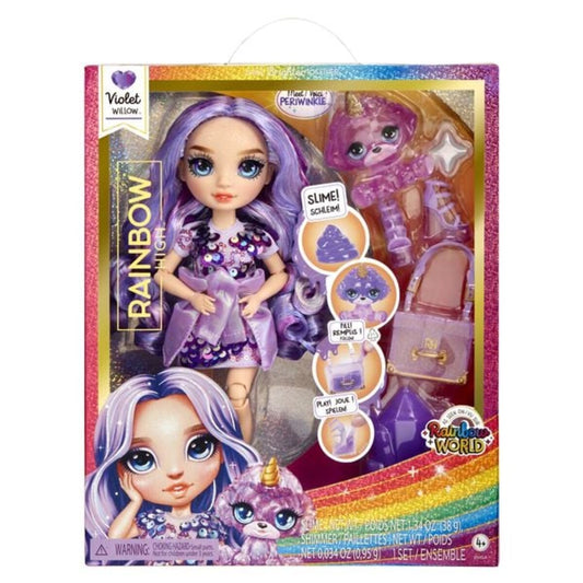 MGA Entertainment Rainbow High Classic Rainbow Fashion Doll- Violet (purple)
