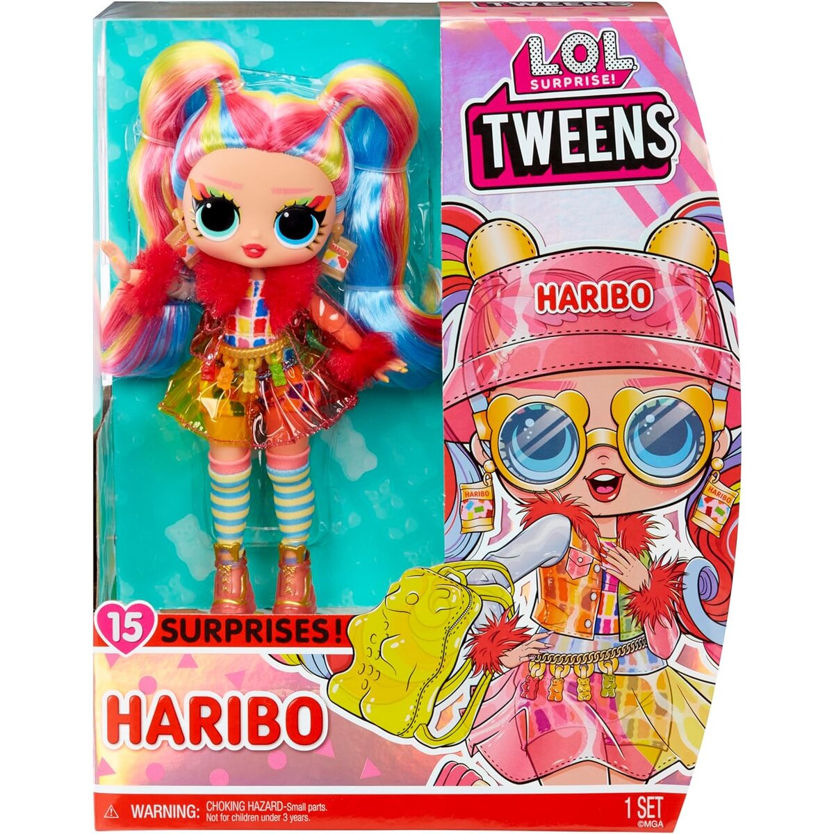 MGA Entertainment LOL Surprise Tweens Haribo Modepuppe – Holly Happy mit 15 Überraschungen