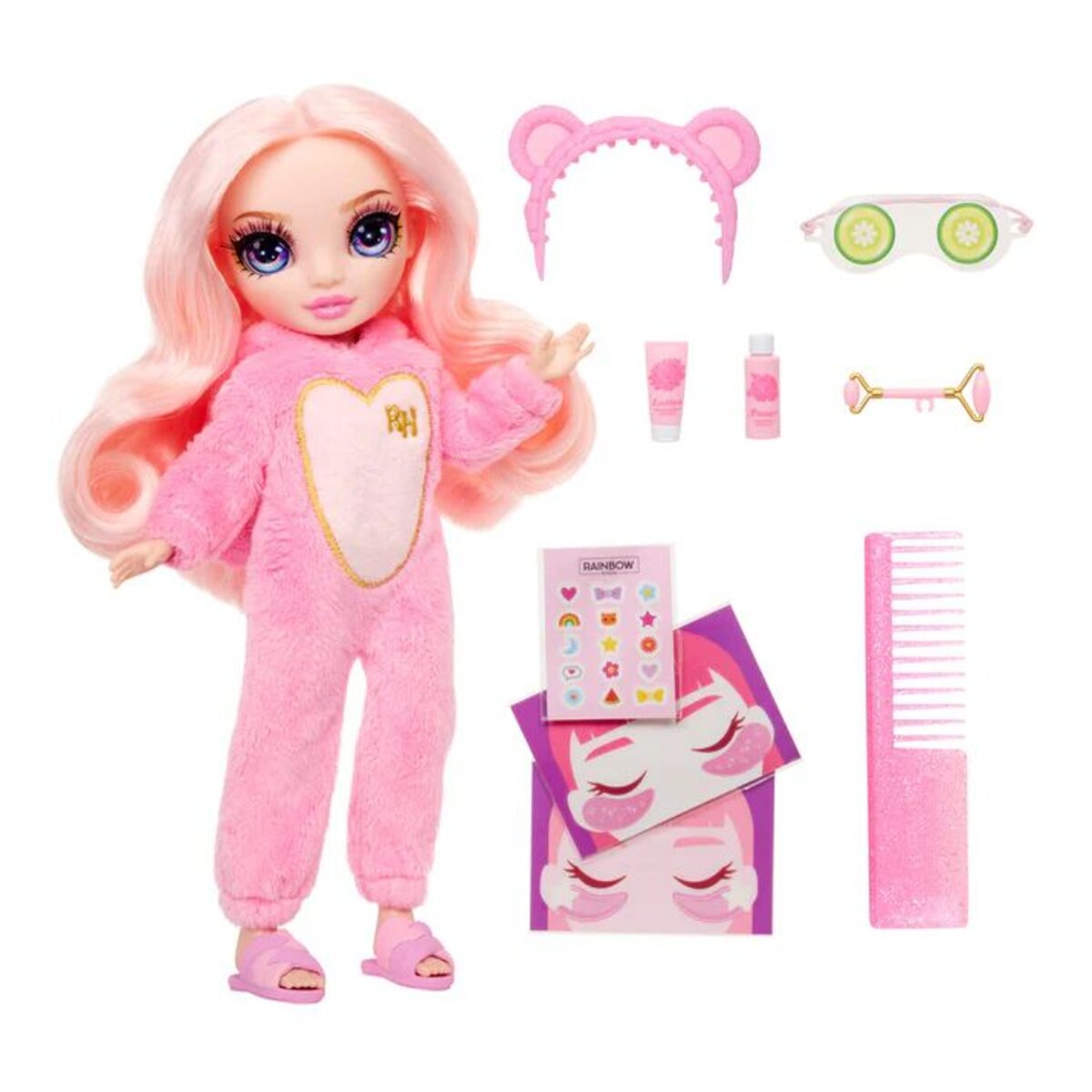 MGA Entertainment Rainbow High Junior High PJ Party Fashion Doll - Bella (Pink)