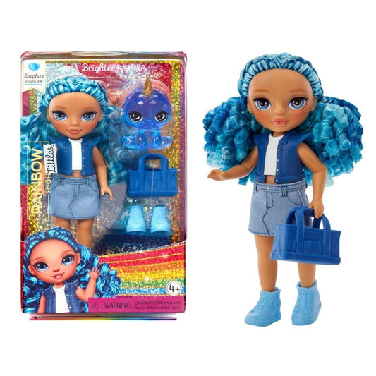 MGA Entertainment Rainbow High Littles Dolls- Sapphire (blau)