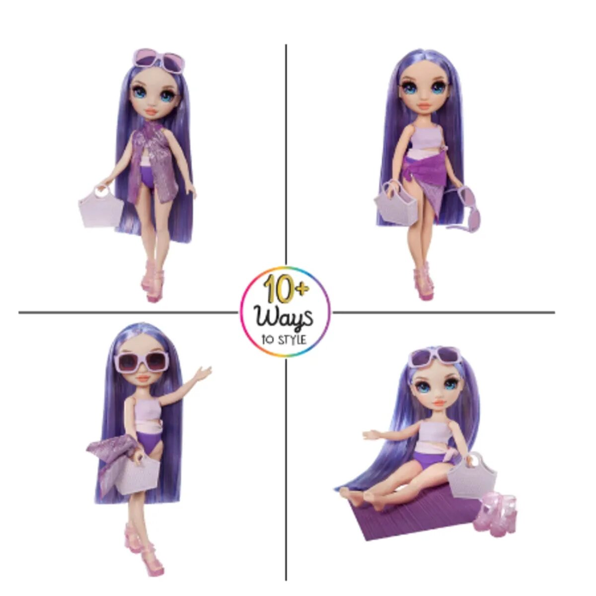 MGA Entertainment Rainbow High Swim & Style Violet