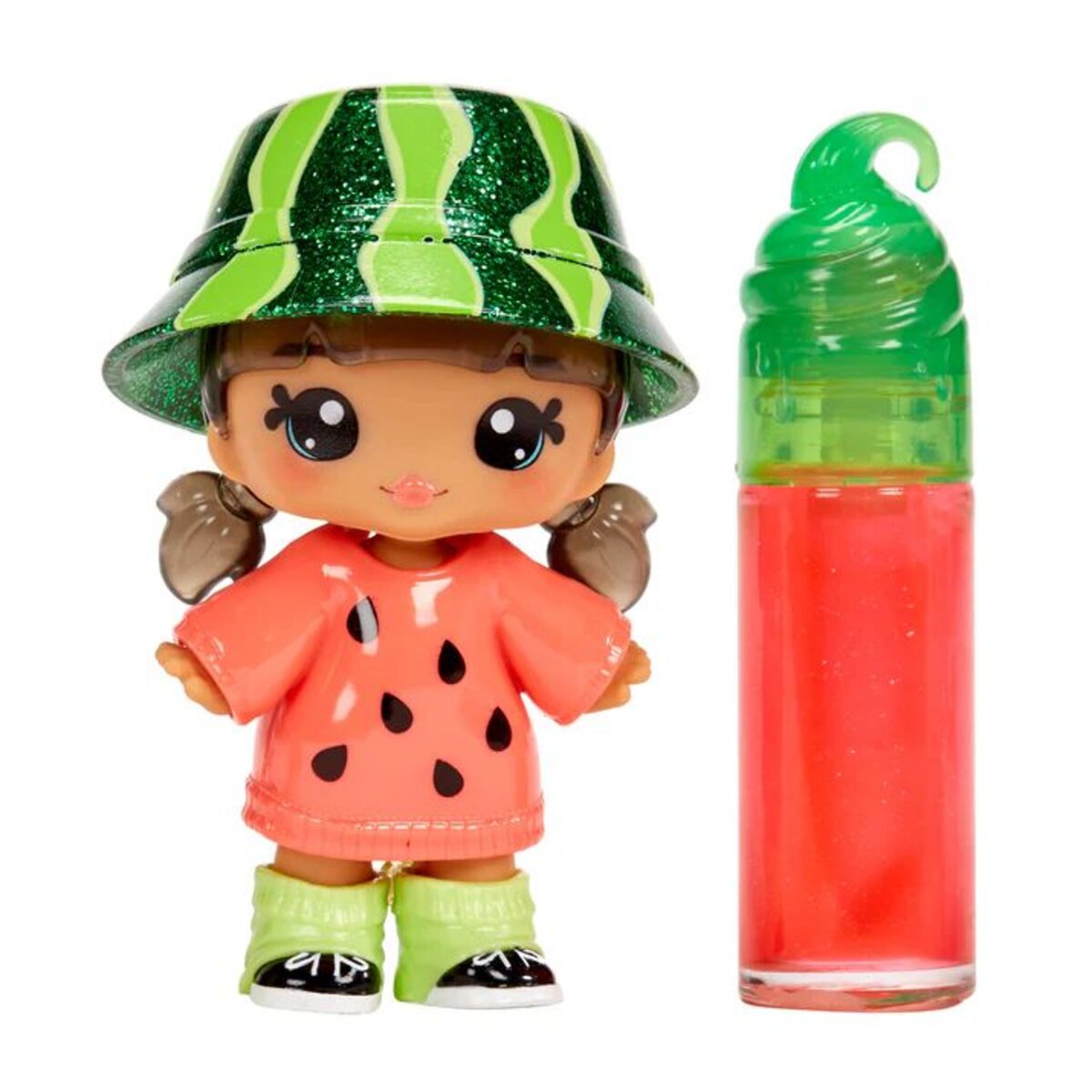 MGA Entertainment Yummiland Lipgloss Doll- Maya Watermelon