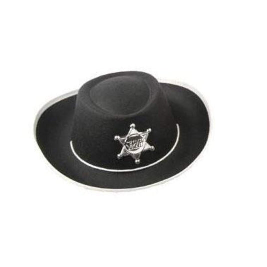 Mottoland Kostüm Cowboyhut schwarz Kinder schwarz Größe 54