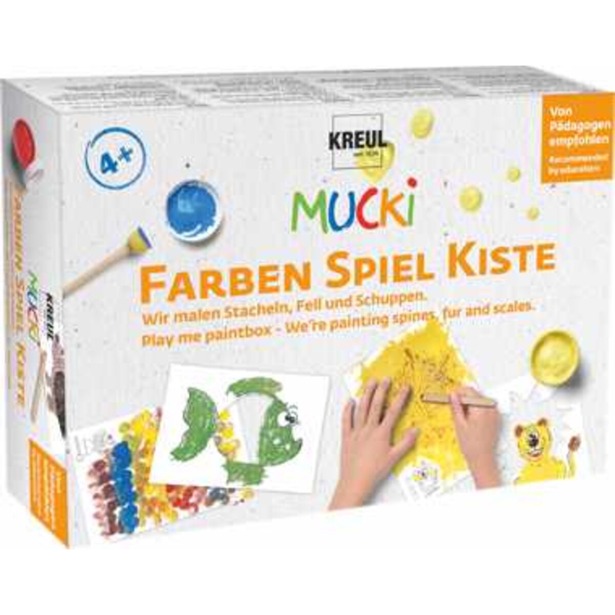 MUCKI Farben Spiel Kiste Wir malen Stacheln, Fell und Schuppen