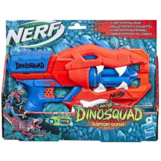 Nerf DinoSquad Raptor-Slash Blaster, 6-Dart Rotationstrommel