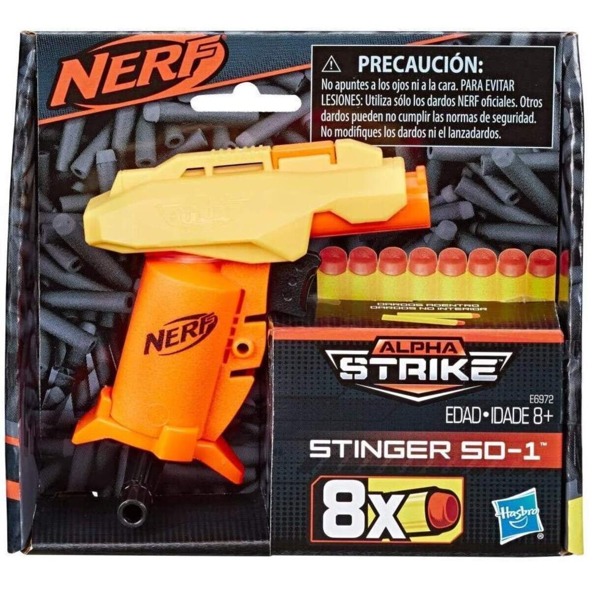 Nerf Stinger SD-1 Alpha Strike Spielzeug-Blaster inklusive acht Nerf Elite Darts
