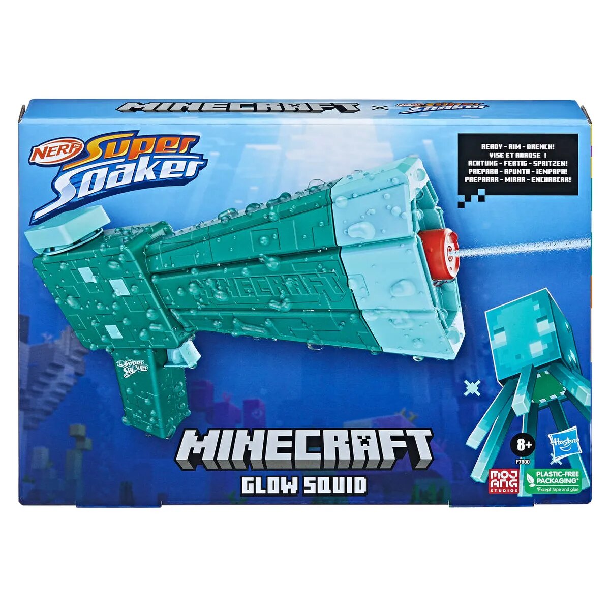 Nerf Super Soaker Minecraft Glow Squid