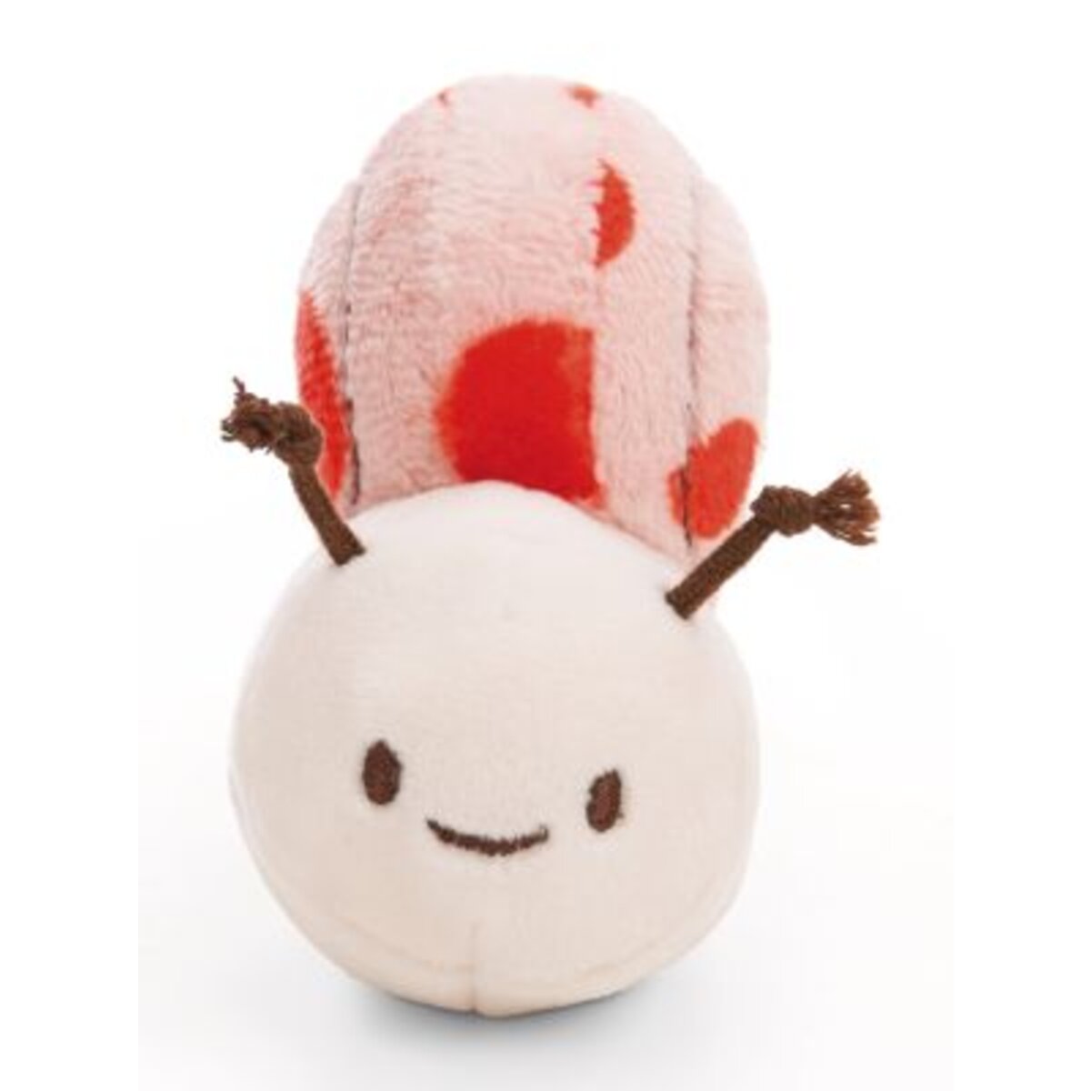 NICI Kuscheltier Korallfarbene Schnecke m. Botschaft "Have a slow day"