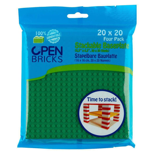 Open Bricks Baseplate 20x20 green 4