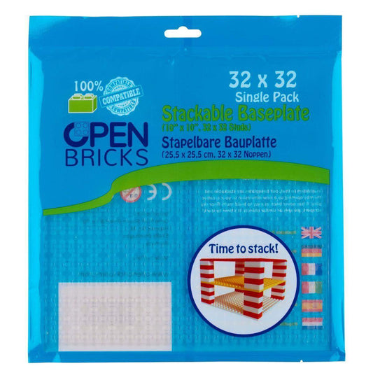 Open Bricks Baseplate 32x32 transparent klar