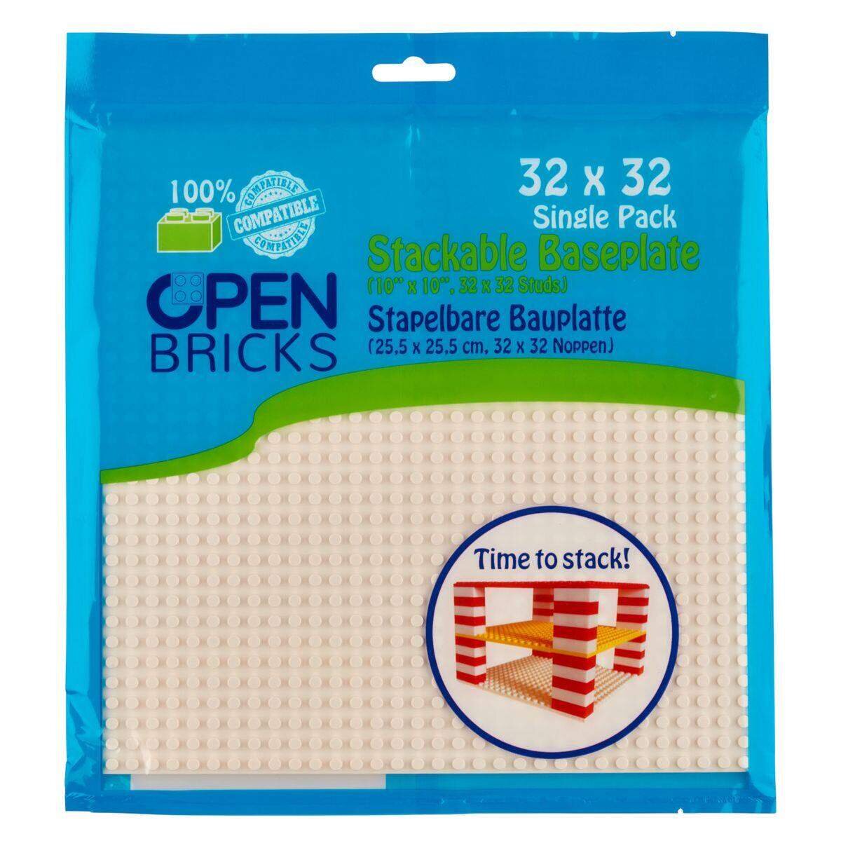 Open Bricks Baseplate 32x32 white 1