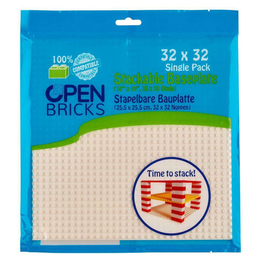 Open Bricks Baseplate 32x32 white 1