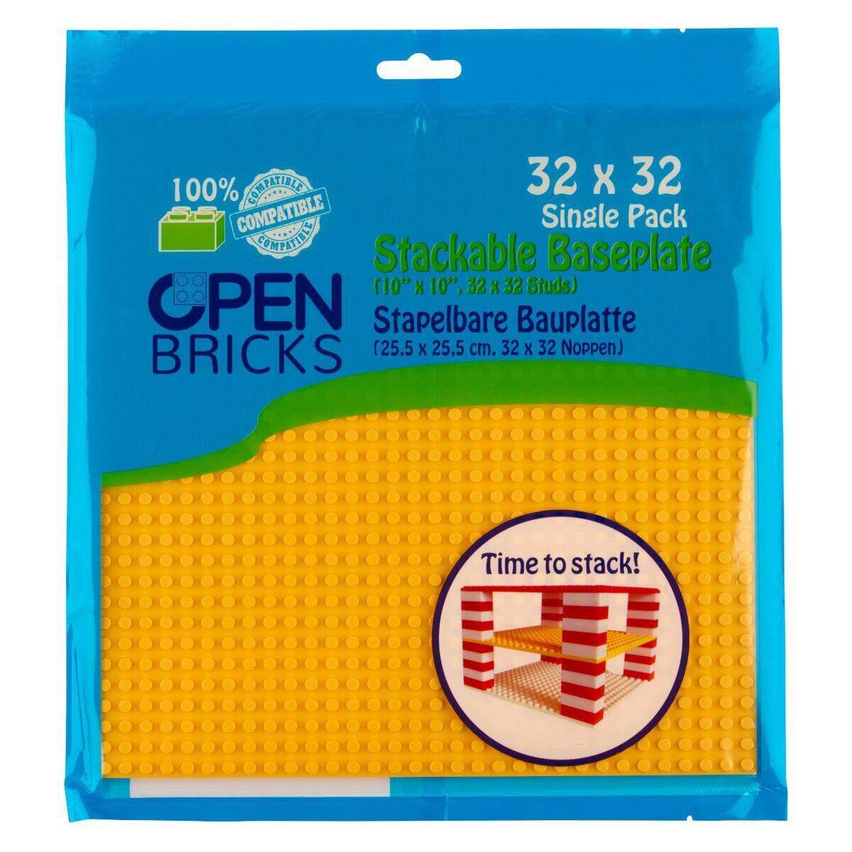 Open Bricks Baseplate 32x32 yellow 1