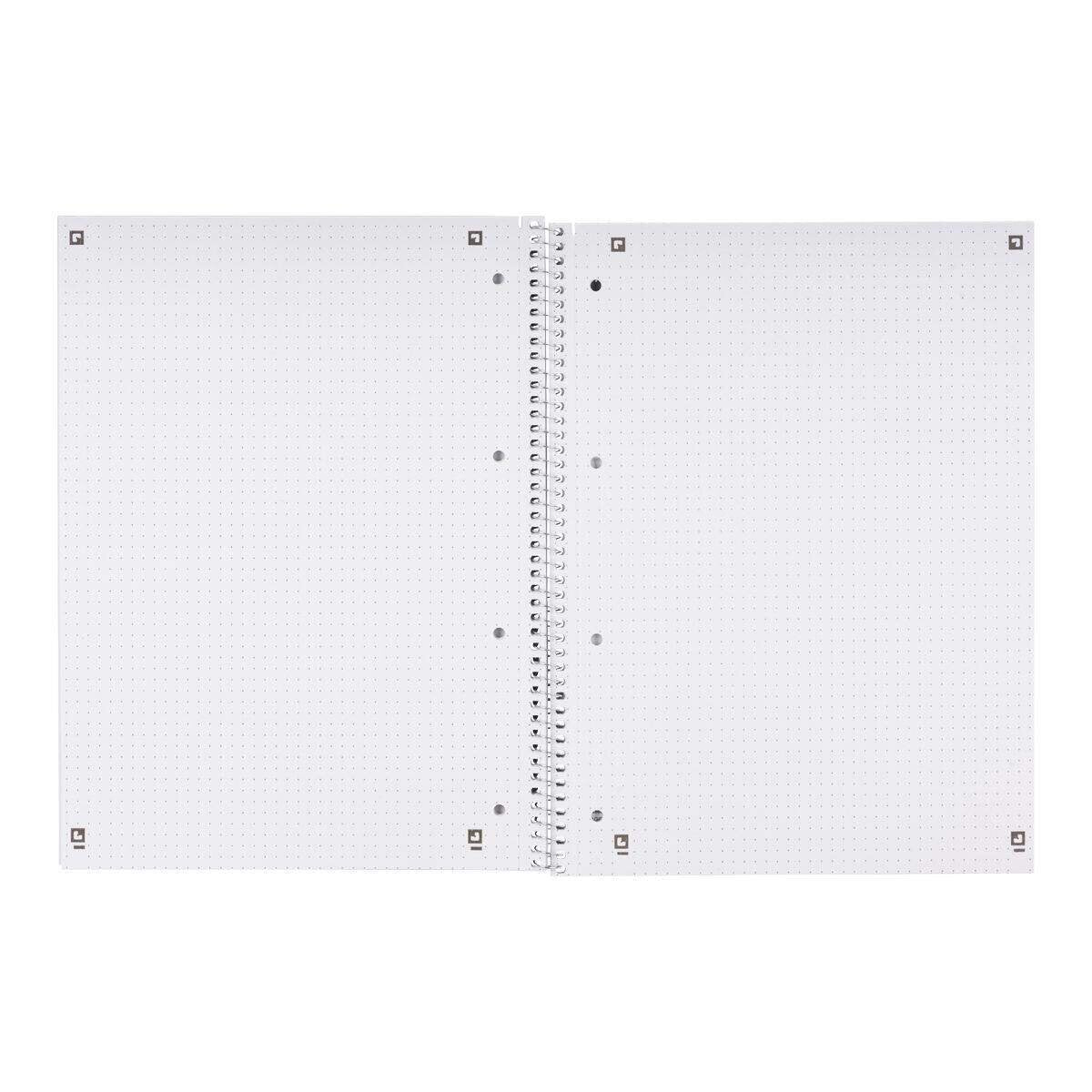 Oxford Recycling Collegeblock A4+ (220 x 295 mm), 80 Blatt, dotted, 90 g/m², 4fach gelocht, Optik Paper®