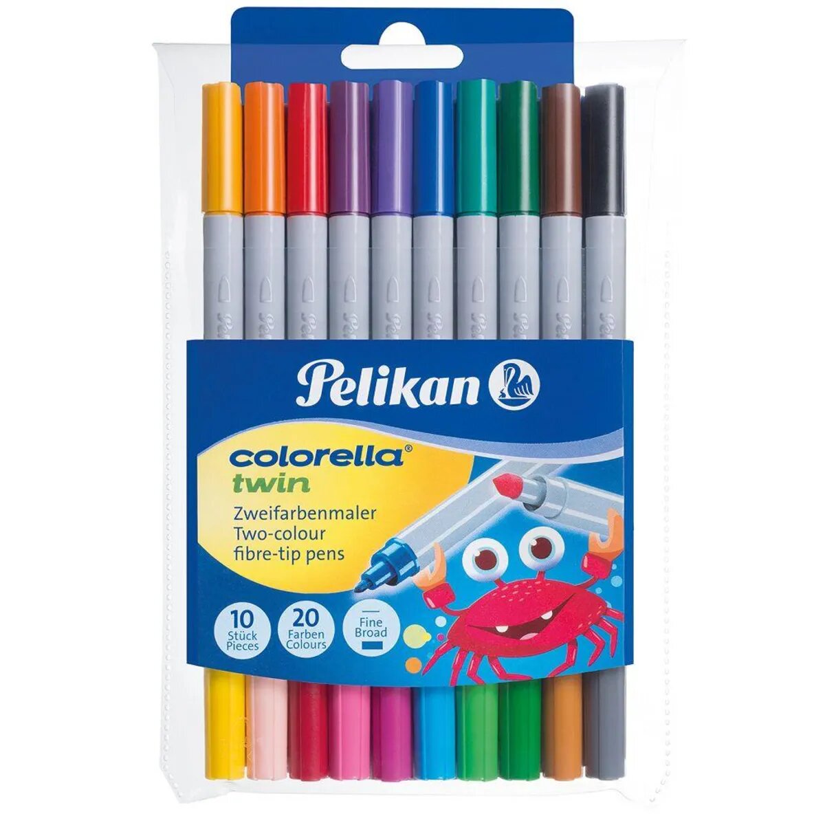 Pelikan Fasermaler 10er Etui Colorella Twin