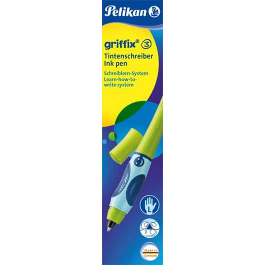 Pelikan griffix® 3  Tintenschreiber, grün, links, faltschachtel