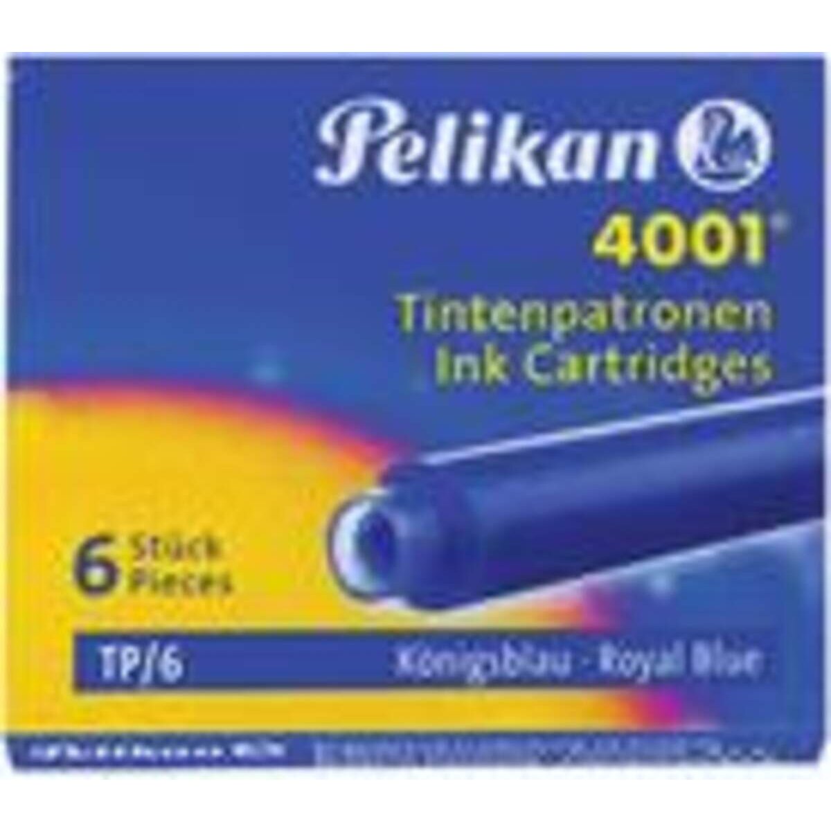 Pelikan Tintenpatrone 4001 TP/6, blau-schwarz