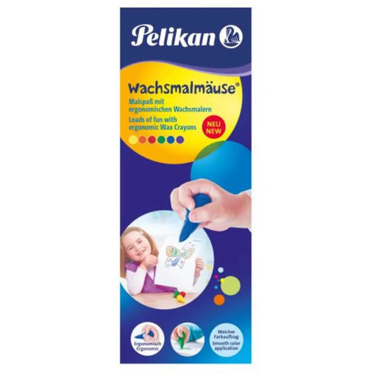 Pelikan Wachsmalmaus Geschenk-Set 6 Stück