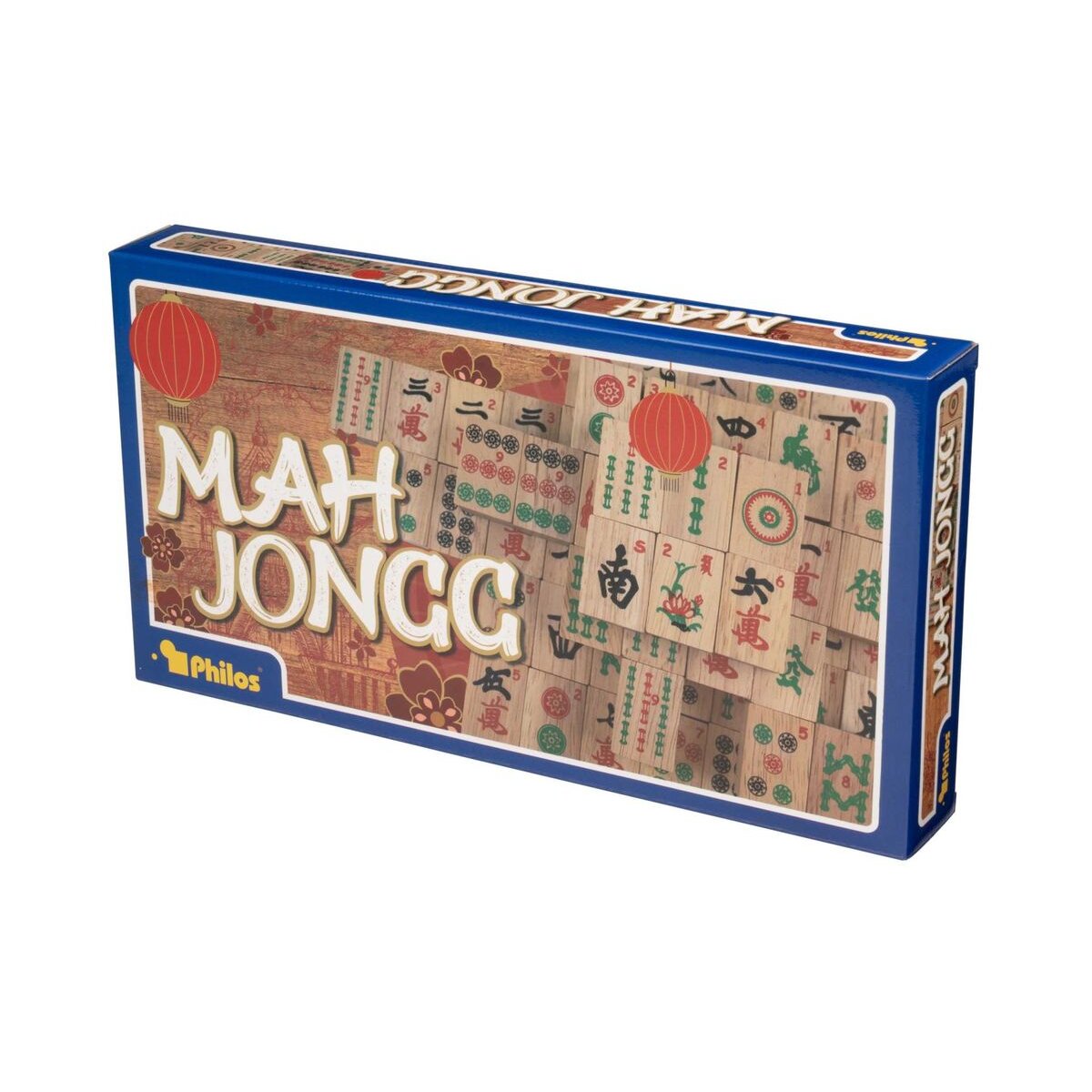 Philos Mah Jongg, aus Holz, mit arabischen Zahlen