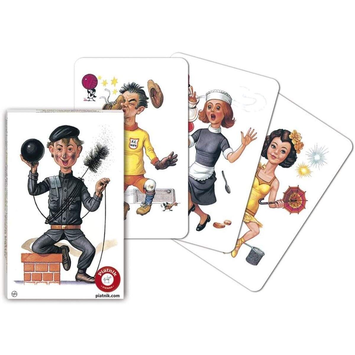 Piatnik 4278 - Kartenspiel Schwarzer Peter - Nostalgiebilder