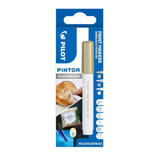 Pilot Marker Pintor extra fein 3er Set Weihnachten Gold-Silber-Weiß