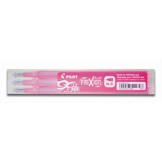 Pilot Tintenroller Set FriXion Ball Ersatzmine 0,5mm Pink 3 Stück