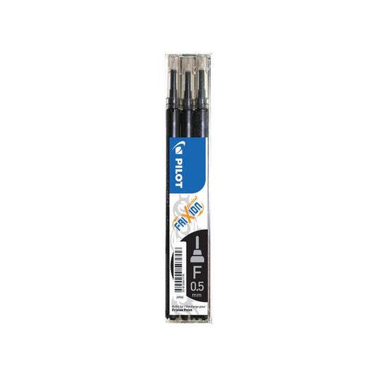 Pilot Tintenroller Set FriXion Ball Ersatzmine 0,5mm Schwarz 3 Stück