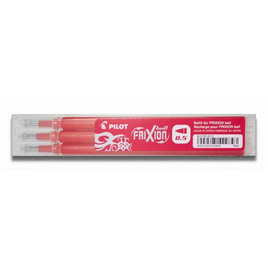 Pilot Tintenroller Set FriXion Ball Ersatzmine 0,5mm Rot 3 Stück