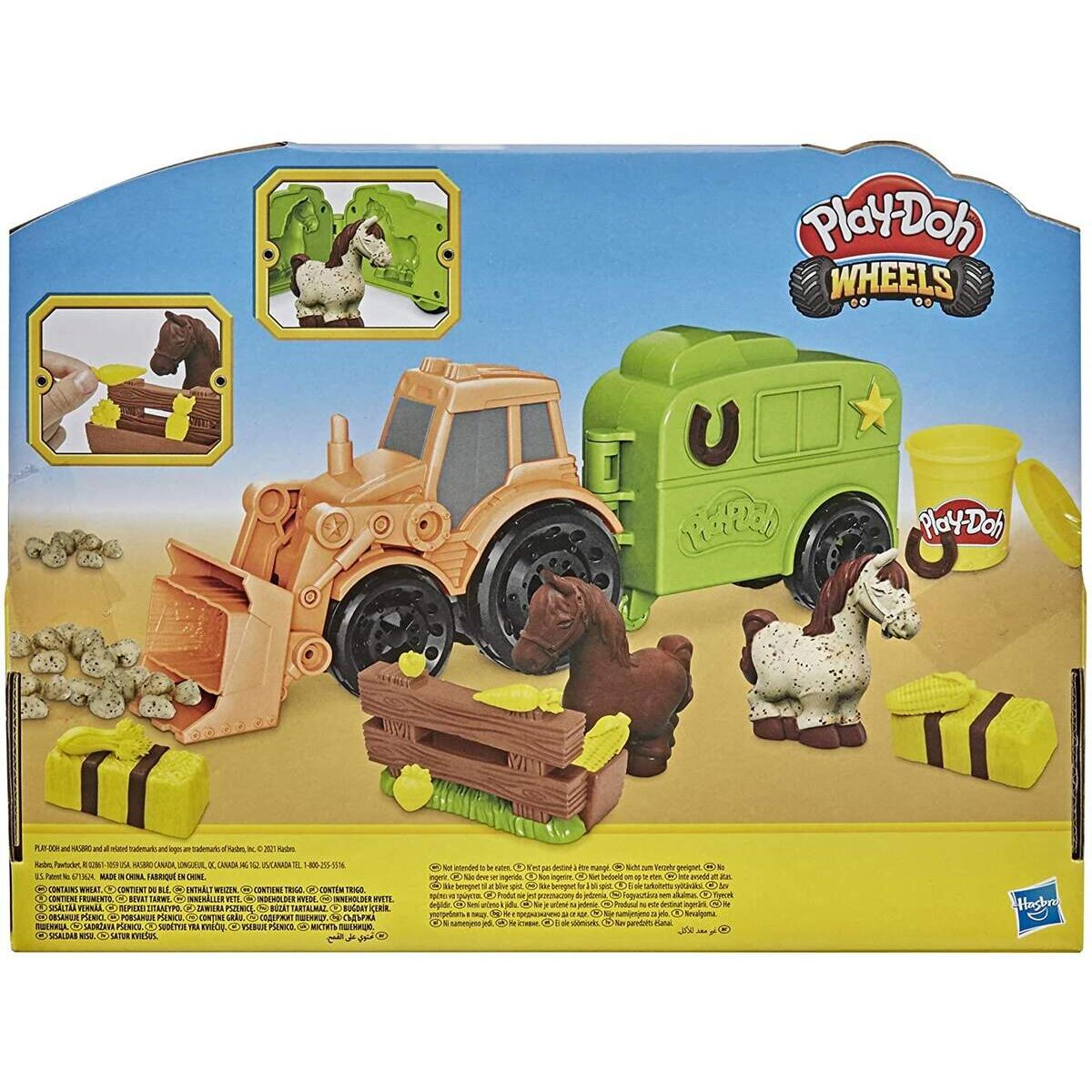 Play Doh Traktor und Pferdeanhänger