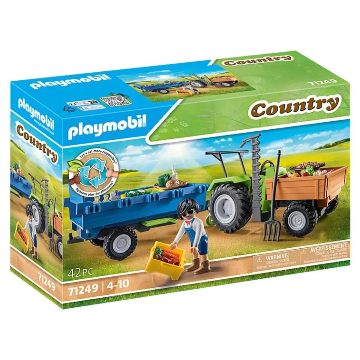 PLAYMOBIL® 71249 Country - Traktor mit Hänger