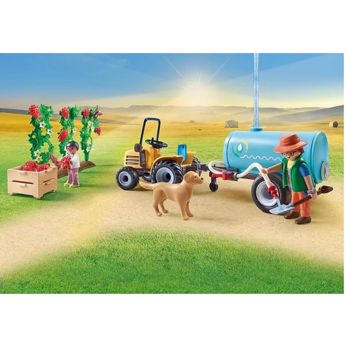 PLAYMOBIL® 71442 Country - Traktor mit Anhänger und Wassertank