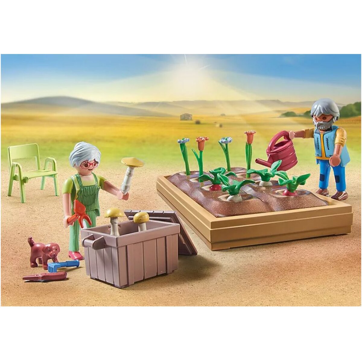 PLAYMOBIL® 71443 Country - Idyllischer Gemüsegarten bei den Großeltern