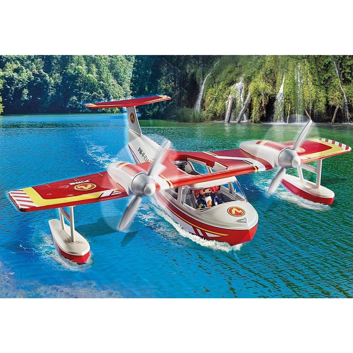 PLAYMOBIL® 71463 Act!on Heros - Feuerwehrflugzeug mit Löschfunktion